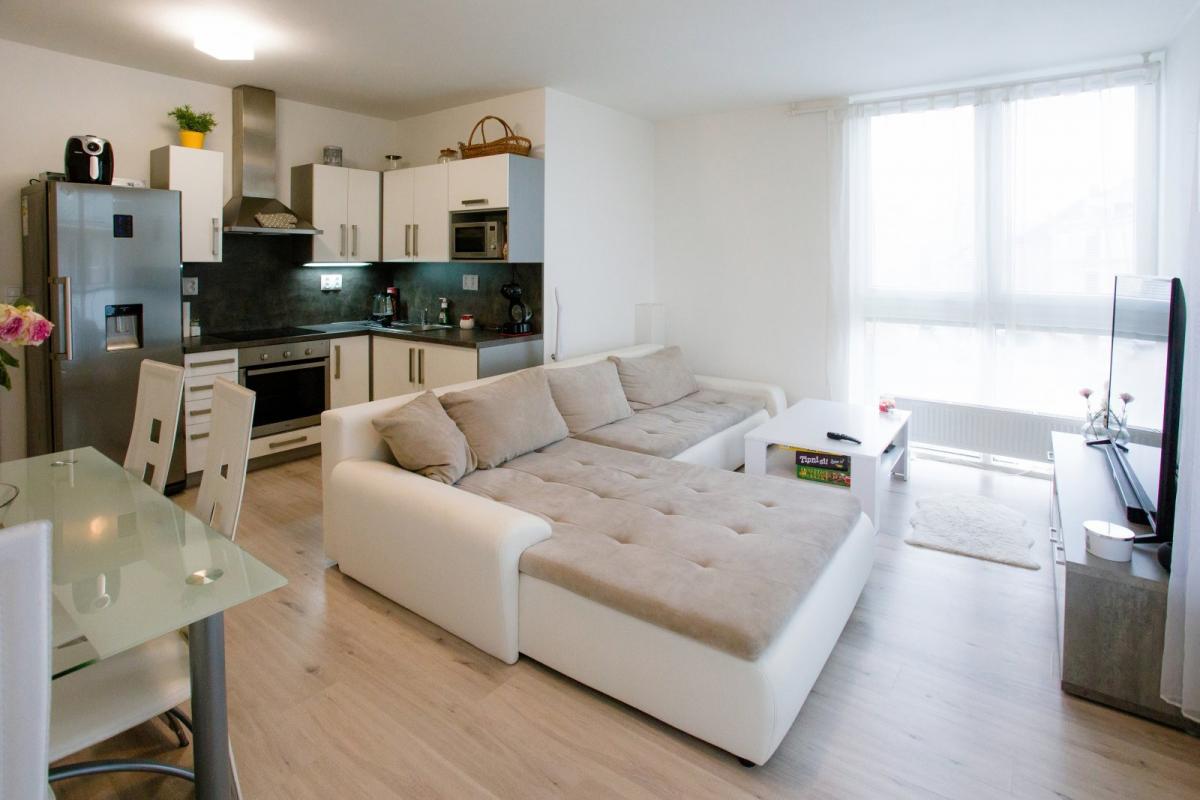 Obývací pokoj, pronájem bytu 2+kk, Klaricova, České Budějovice