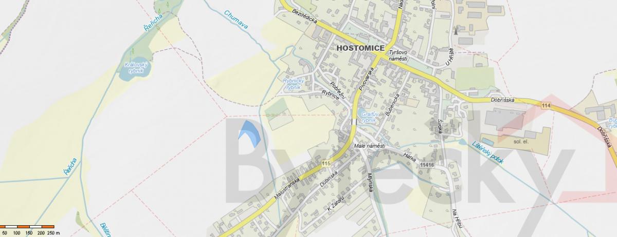 Hostomice pod Brdy  - prodej pozemku  orná půda 4418 m2