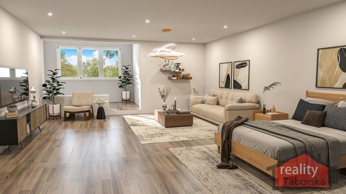 Prostorný přízemní byt 1+kk, Nupaky, Praha východ