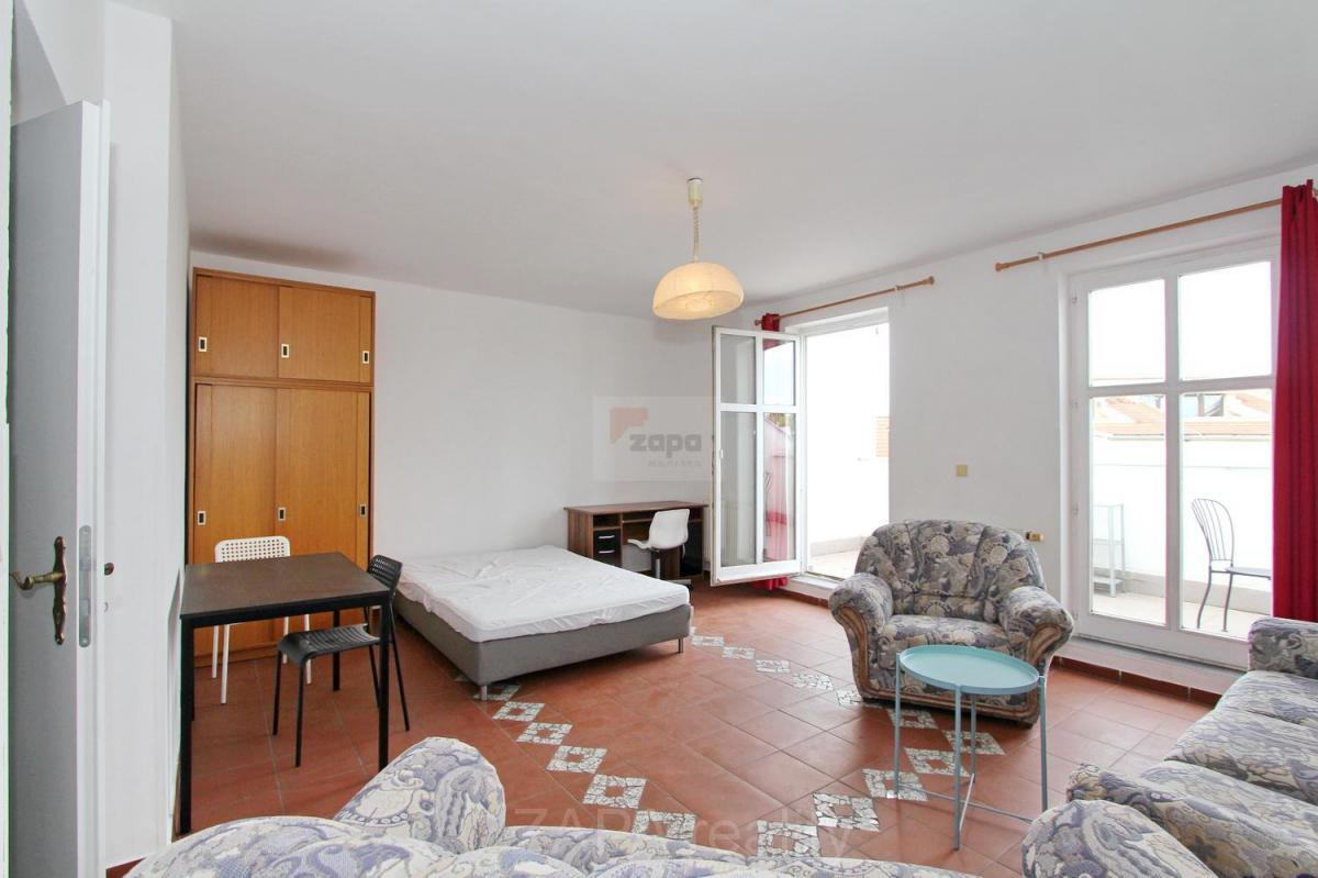 Pronájem pokoje 20 m2 s terasou 8 m2, Praha 3 Žižkov