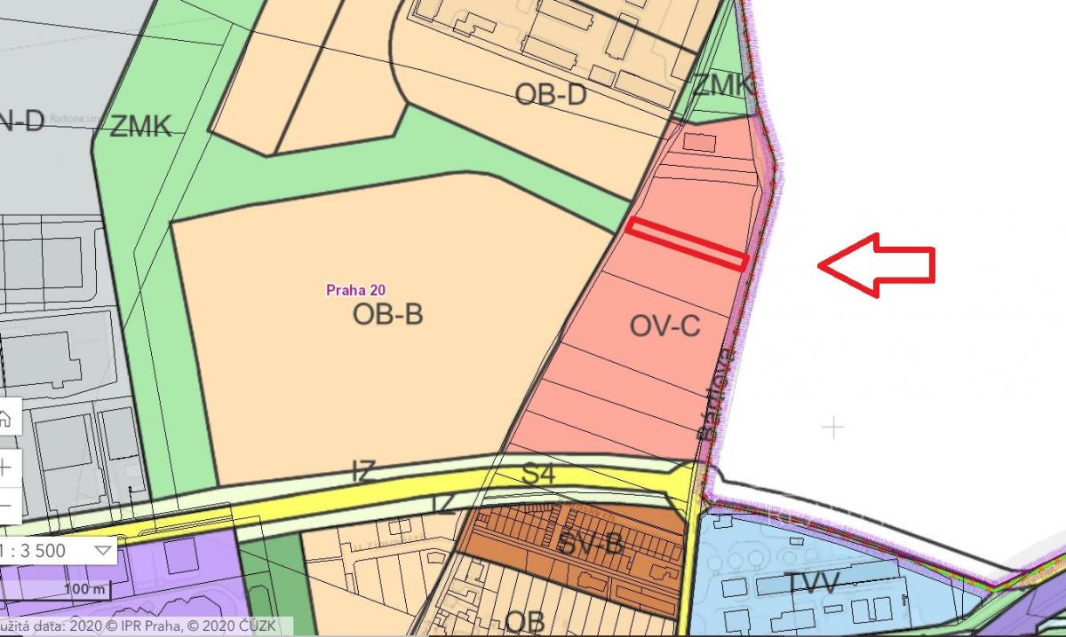 Investiční záměr - prodej podílu na pozemku, Horní Počernice, Praha