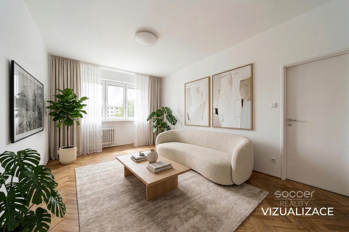 Prodej slunného bytu 2+1 (59 m²) u parku, možnost podnájmu – Praha 10, Vršovice