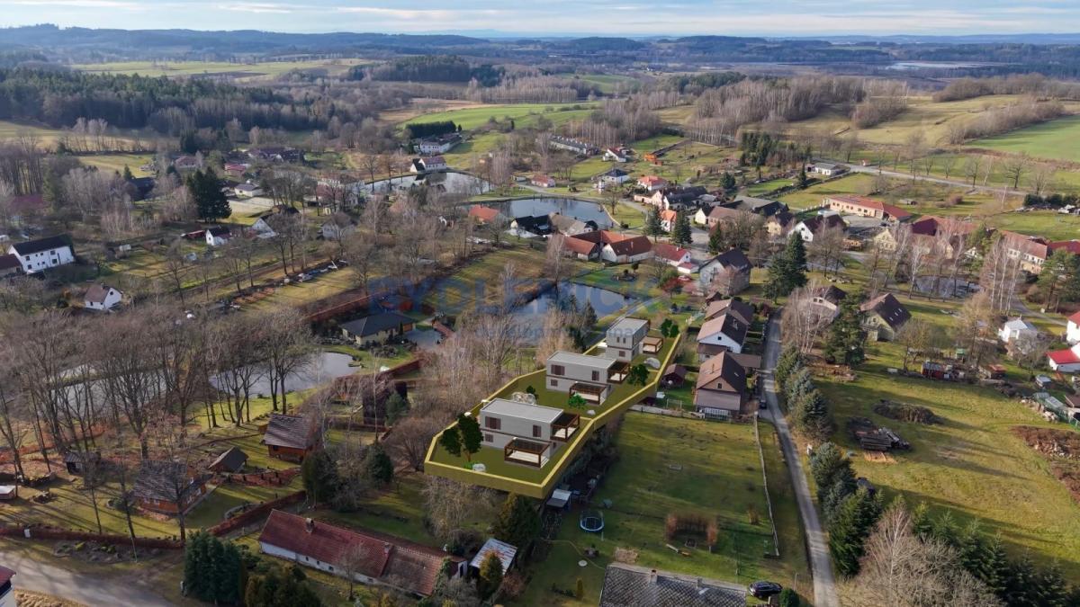 Prodej stavebního pozemku 933m2, Lomy u Člunku, Česká Kanada, JH