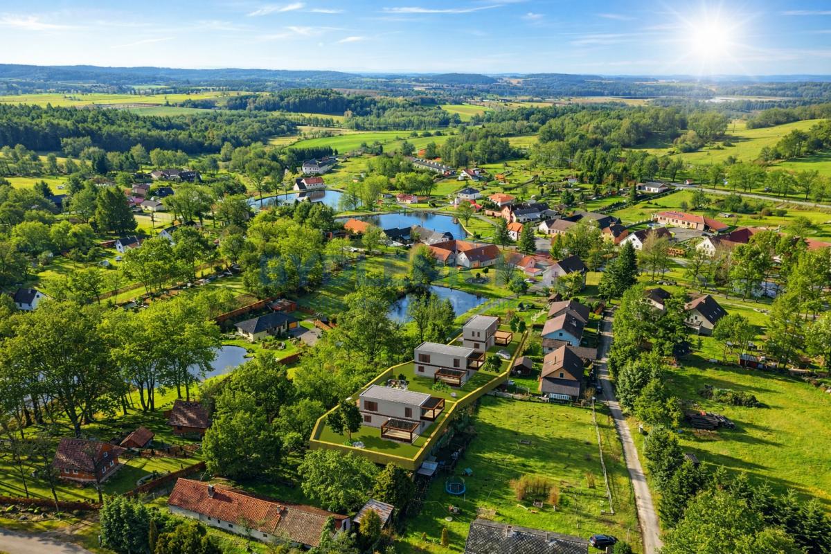 Prodej stavebního pozemku 933m2, Lomy u Člunku, Česká Kanada, JH