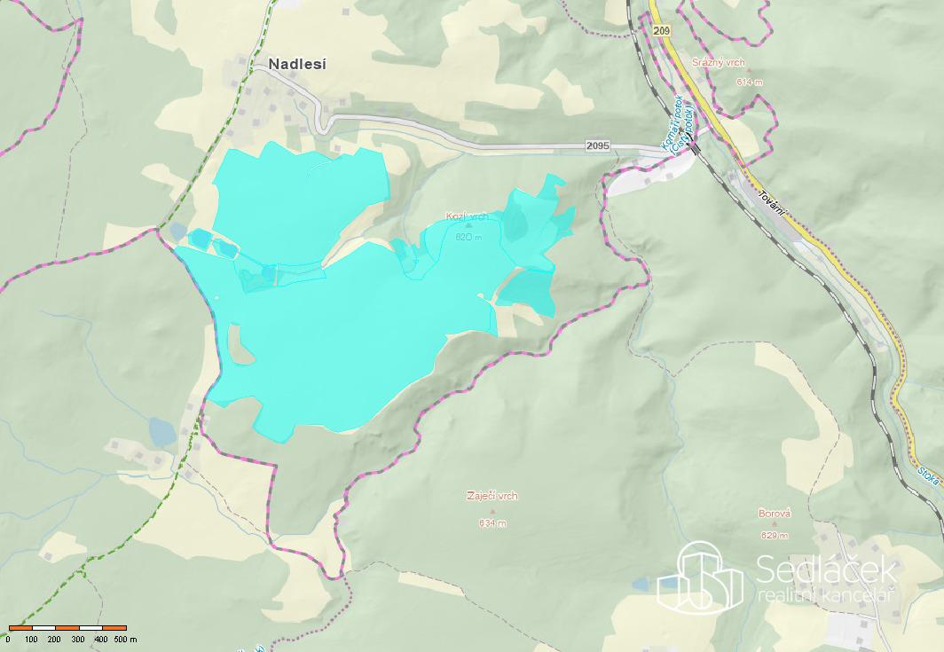 Prodej rozsáhlého souboru zemědělských pozemků – 119,74 ha, Nadlesí u Lokte, okres Sokolov