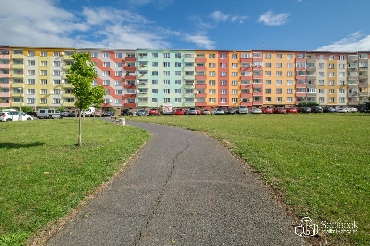 Pronájem slunného bytu 1+1, Sokolov, ul. Kosmonautů