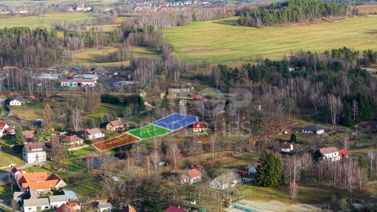 Prodej stavebního pozemku 900m2, Lomy u Člunku, Česká Kanada