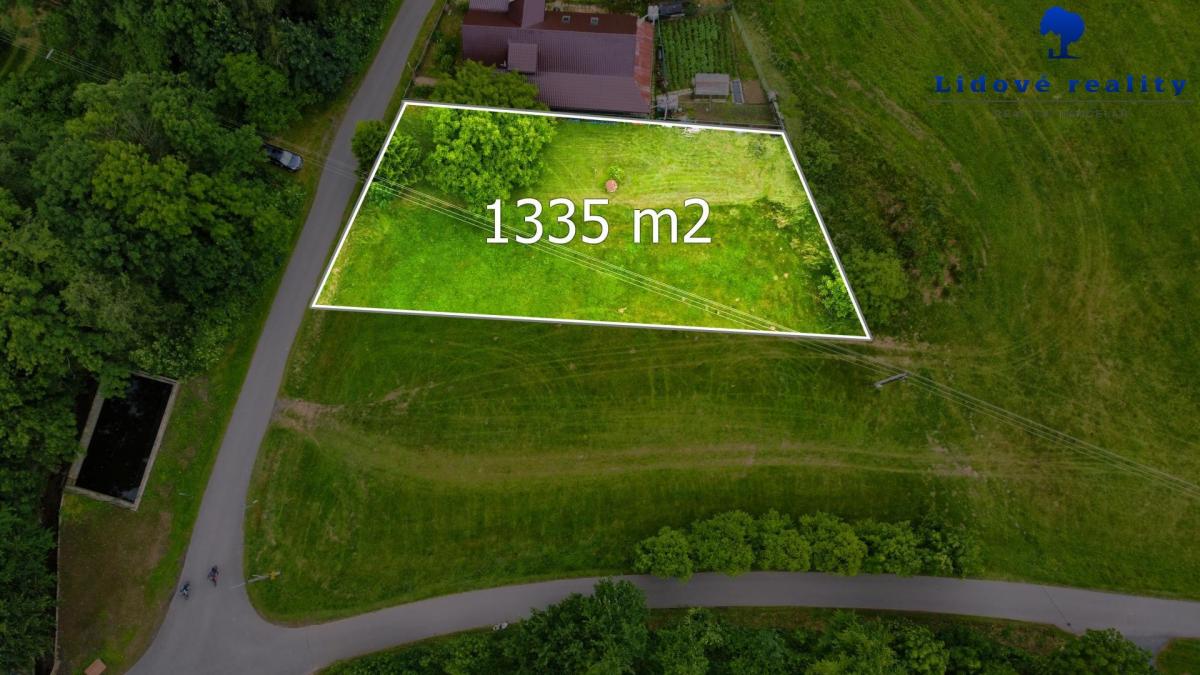 Prodej stavebního pozemku 1335 m2  Vyšní Lhoty
