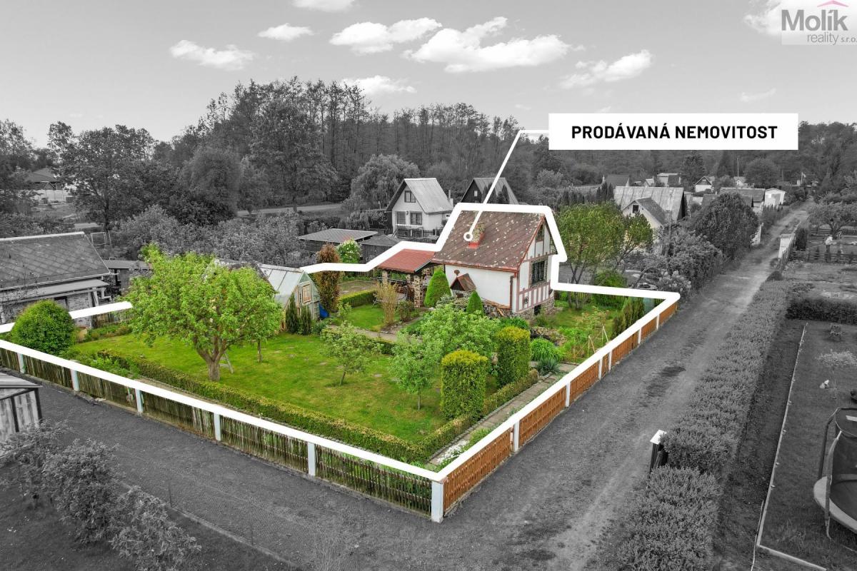 Chata 17 m2 se zahradou 398 m2, V obci Duchcov, zahrádkářská kolonie u Hranáče.