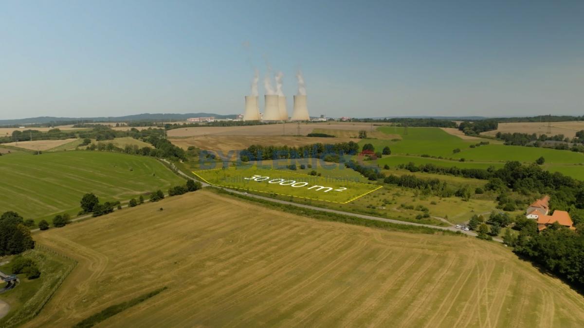 Prodej komerčního pozemku 30.000 m2, Temelín, okr. Č. Budějovice