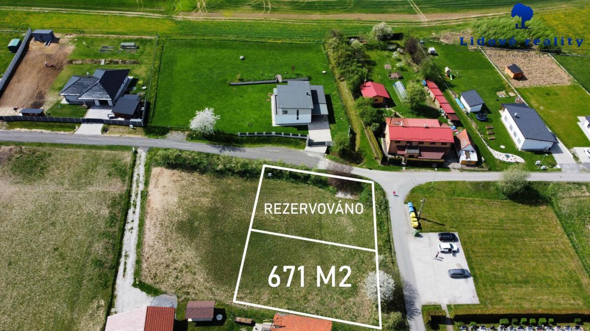 Prodej stavebního pozemku 671 m2 Sedlnice, okres Nový Jičín