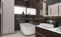 Pronájem nového rodinného domu, Hrdějovice u Českých Budějovic - vizualizace - koupelna