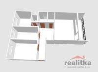Prodej bytu 3+1 70 m2, ul. Šrámkova, Opava - půdorys bytu 3+1 Šrámkova 3D bez výměr.jpg