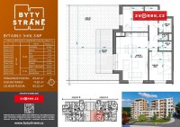 Byt 3+kk novostavba v projektu BYTY STRÁNĚ, 3.NP - Obrázek k zakázce č.: 668256