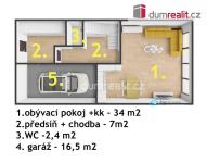 Nízkoenergetický řadový dům se zahradou, 127 m2, zahrada 66 m2, garáž + stání, Praha 9- Dolní Počernice - 13