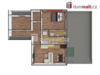 Prostorný byt 3+kk (80 m2) + balkon 7 m2 + terasa 40 m2, 1.patro, parking, Jesenice - 7