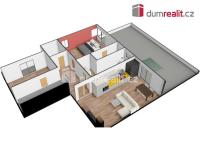 Prostorný byt 3+kk (80 m2) + balkon 7 m2 + terasa 40 m2, 1.patro, parking, Jesenice - 8