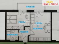 Prodej bytu 2+kk s balkonem, 48 m2, Jince - 3