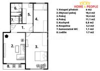Prodej bytu, 3+1, 67 m2 , České Budějovice - Suché Vrbné - 15