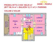 Prodej bytu, 108 m², Chlum u Volar