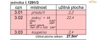 Prodej bytu 1+KK, OV , 23 m2, Praha 8  - 7