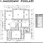 Pronájem zrekonstruované vily pro sídlo společnosti, 365 m2, třída Karla IV., Hradec Králové - Plánek 1np.jpg
