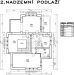 Pronájem zrekonstruované vily pro sídlo společnosti, 365 m2, třída Karla IV., Hradec Králové - Plánek 2np.jpg