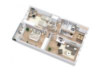 Prodej pěkného bytu 3+1 o výměře 85 m2 s lodžií, Jungmannova ul., Pražské Předměstí, Hradec Králové. - 3D Floor Plan 2.jpg