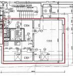 Pronájem bytu 1+1, 47m2, Dobřejovice (okr. Praha-východ), parkovací místo, sklepní kóje - Půdorys