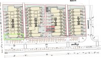 Prodej nízkoenergetické novostavby krajního řadového RD 3+kk 67,43 m2 v Táboře - Klokotech - situace