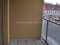 Pronájem bytu 1+kk s balkonem, Otakarova ul. - Balkon, pronájem bytu 1+kk, Otakarova, České Budějovice