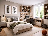 Rodinné bydlení bez starostí o dům,6+kk, 152 m², velká terasa, byt 4B, sekce A, BYTY CENTRUM ROŽNOV - vizualizace interiéru