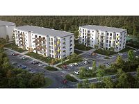 Pronájem novostavby bytu 1+kk (A.210) s balkonem, Bytový dům Vltava - Pronájem novostavby bytu 1+kk (A.210) s balkonem, Bytový dům Vltava