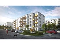 Pronájem novostavby bytu 1+kk (A.210) s balkonem, Bytový dům Vltava - Pronájem novostavby bytu 1+kk (A.210) s balkonem, Bytový dům Vltava
