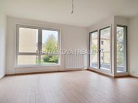 Pronájem novostavby bytu 2+kk s lodžií, byt číslo B.08, Rezidence Hálkova, ČB - Obývací pokoj, pronájem bytu 2+kk, Rezidence Hálkova, České Budějovice