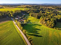 prodej stavebních pozemků 3914 m2 v Dubičném u Českých Budějovic