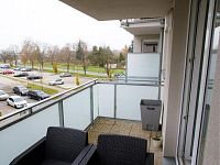 Pronájem nového bytu 2+kk s terasou a sklepem, Klaricova ul., České Budějovice - Terasa, pronájem bytu 2+kk, Klaricova, České Budějovice