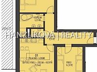 Pronájem bytu 3+kk s lodžií, B. Smetany - Pronájem bytu 3+kk s lodžií, B. Smetany