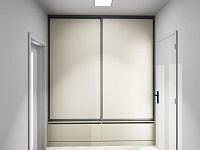 Pronájem nového bytu 1+kk s balkonem, byt B.5.8, rezidence DLOUHÁ LOUKA 2.etapa - vizualizace šatní skříně