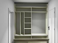 Pronájem nového bytu 1+kk s balkonem, byt B.5.8, rezidence DLOUHÁ LOUKA 2.etapa - vizualizace šatní skříně