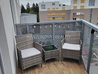 Pronájem bytu 2+kk ve 7.NP s terasou, byt B.7.2, rezidence DLOUHÁ LOUKA 2.etapa - Balkon, pronájem bytu 2+kk, Dlouhá Louka, České Budějovice