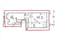 Nebytový prostor k využití jako kancelář, menší prodejna nebo poskytování služeb, ulice Skuherského - půdorys prostoru