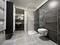 pronájem prostorného, částečně zařízeného bytu 1kk s terasou,  a garážovým stáním, O.Nedbala - byt 1+kk, Oskara Nedbala, koupelna