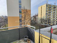 Pronájem bytu 1+kk (C.13) s balkonem, Pekárenská - BD BIOS - Balkon, pronájem bytu 1+kk, Pekárenská, České Budějovice