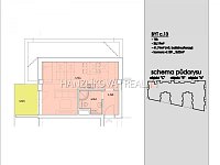 Pronájem bytu 1+kk (C.13) s balkonem, Pekárenská - BD BIOS - půdorys bytu
