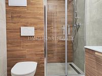 Pronájem kompletně zrekonstruovaného bytu 1+1 s balkónem, J. Opletala, sídliště Šumava - Koupelna, pronájem bytu 1+1, J. Opletala, České Budějovice