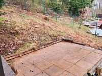 Pronájem dřevěné, plně vybavené chaty na pozemku o výměře 285 m2, Vodňany - Venkovní terasa, pronájem chaty, Vodňany