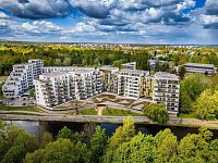 Pronájem částečně zařízeného bytu 2+kk s terasou, byt E.3.02, rezidence DLOUHÁ LOUKA - Pronájem 2+kk Dlouhá Louka