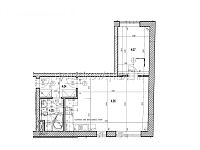 Pronájem bytu 2+kk (č.108), novostavba, Klavíkova ul. - půdorys bytu