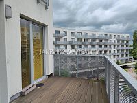 Pronájem luxusního bytu 3+kk s velkou terasou v 5.NP, byt A.5.5, rezidence DLOUHÁ LOUKA 2.etapa - Terasa, pronájem bytu 3+kk, Volejbalistů, České Budějovice